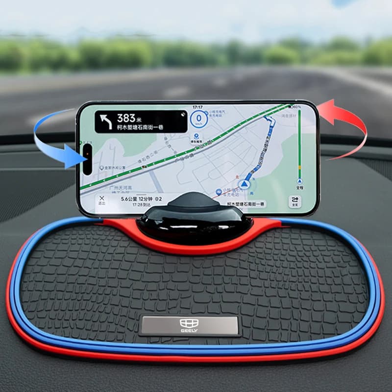 Supporto Antiscivolo per Auto con Porta Cellulare e Targa di Parcheggio per Geely Emgrand X7 EC7 Boyue GC6 Ricambi LC EC8 Atlas CK2 CK3 GT GC9
