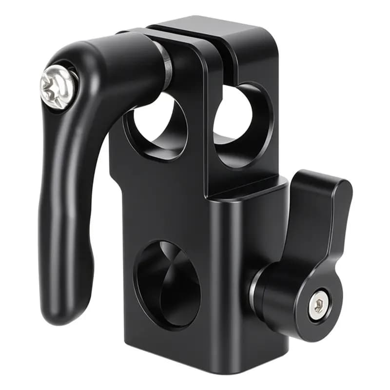 ABUO-New For Camera/Monitor Led Light Stand Mount Bracket For 15Mm Rod Clamp To 5/8" Baby Pin Light Support For 15MM Rods