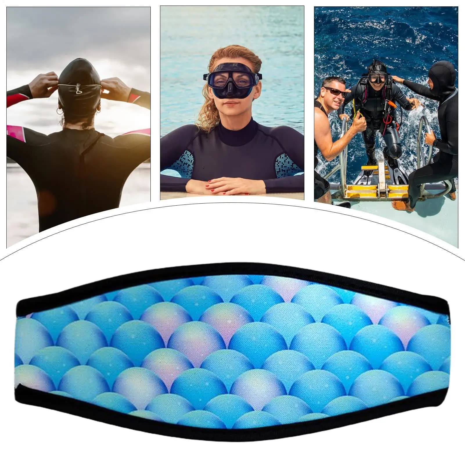 Swimming Goggles Strap Cover Neoprene Non-slip Elastic Soft Diving Snorkeling Accessories For Outdoor Water Sports Snorkeling