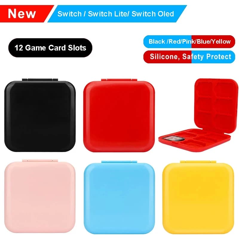 Scatola per carte da gioco Switch 12 in 1 per Nintendo Switch Scatola di immagazzinaggio portatile OLED Porta carte NS Lite Custodia protettiva Guscio rigido