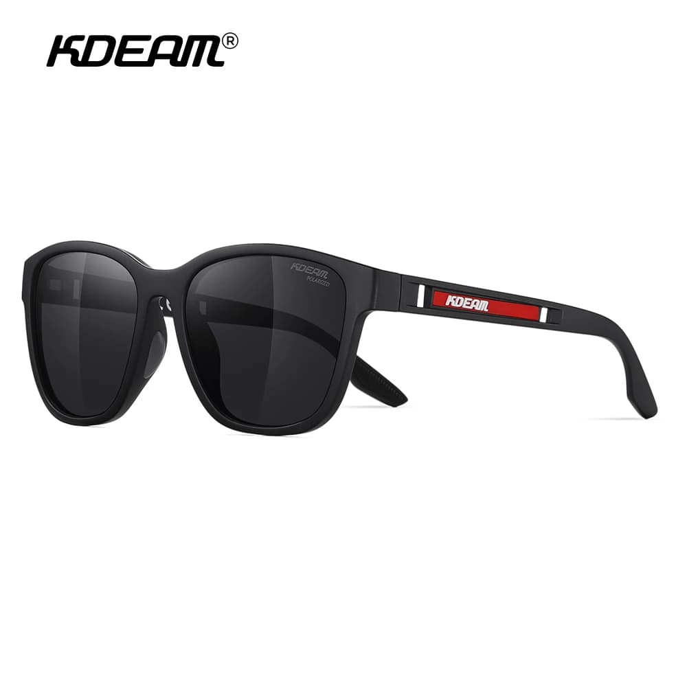 Men's polarized sunglasses KDEAM with soft and twisted frame, sunglasses and outdoor fishing with photochromatic lenses, mounting in TR90