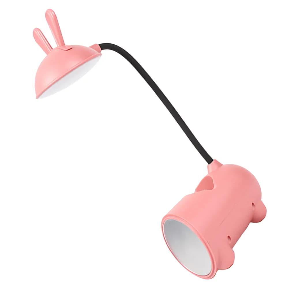 1Pcs Touch Control Adjustable USB Charging Table Lamp Rabbit Pen Holder Mirror Multifunction Desk Light Reading