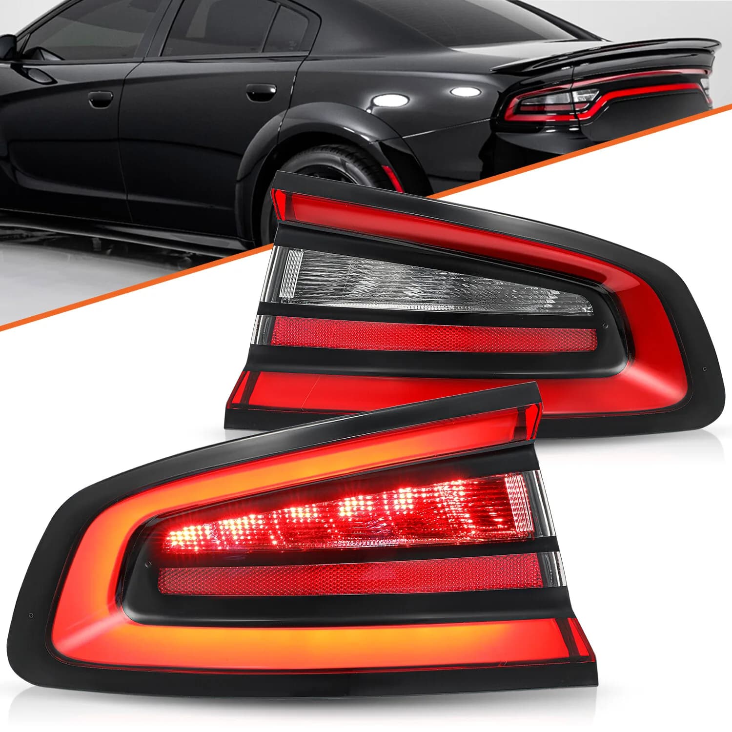 Fanale posteriore esterno sinistro e destro per Dodge Charger 2015-2023, luce posteriore a LED