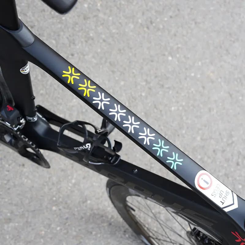 3Pcs Angry Vein Symbol Vinyl Decals Multi Color Waterproof For Bike Helmet Laptop Water Bottle