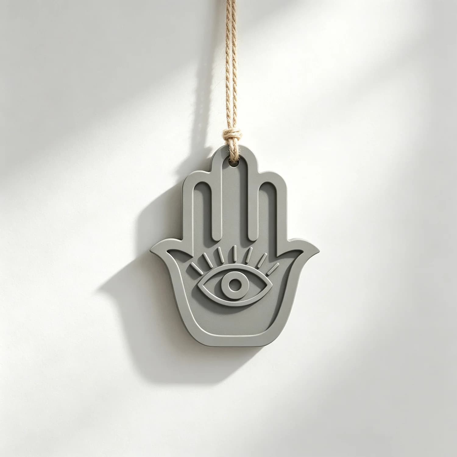Silicone Mold For Hamsa Hand Evil Eye Wall Hanging Ornament, DIY Epoxy Resin Cement Plaster Casting Mould