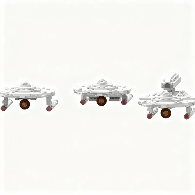 Set di Costruzioni MOC TOS Era Starfleet da 540 Pezzi, Modello Spaziale, Giocattolo Creativo Fai-da-Te, Regalo di Natale