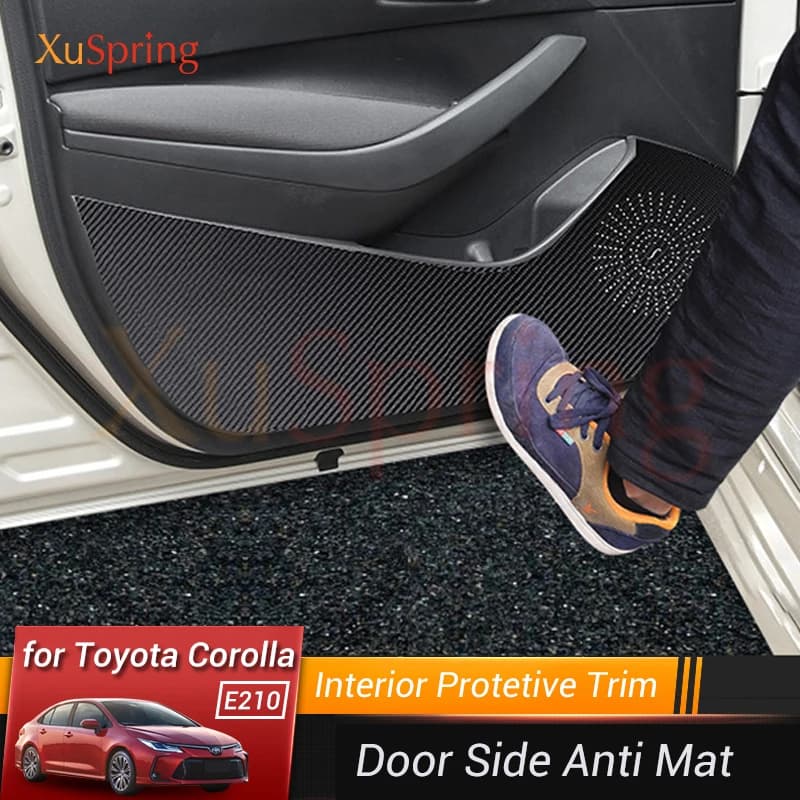 Car Door Anti-dirty Anti-kick Mat Pad cuscino adesivo guarnire decorazione per Toyota Corolla 2019 2020 2021 2022 E210 12th