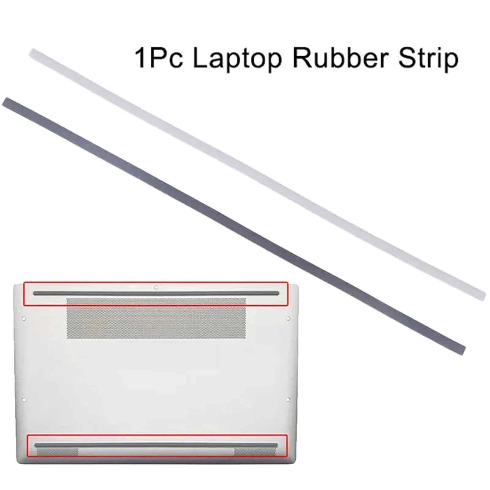1 Pezzo di Ricambio per Laptop: Strisce in Gomma Antiscivolo per Base Inferiore 15DR, Accessori per Piedini in Gomma