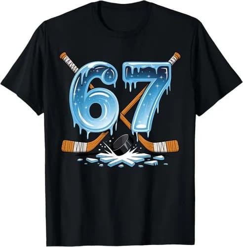 67 Hockey Number Six Seven Ice Hockey Fan Unisex T-Shirt