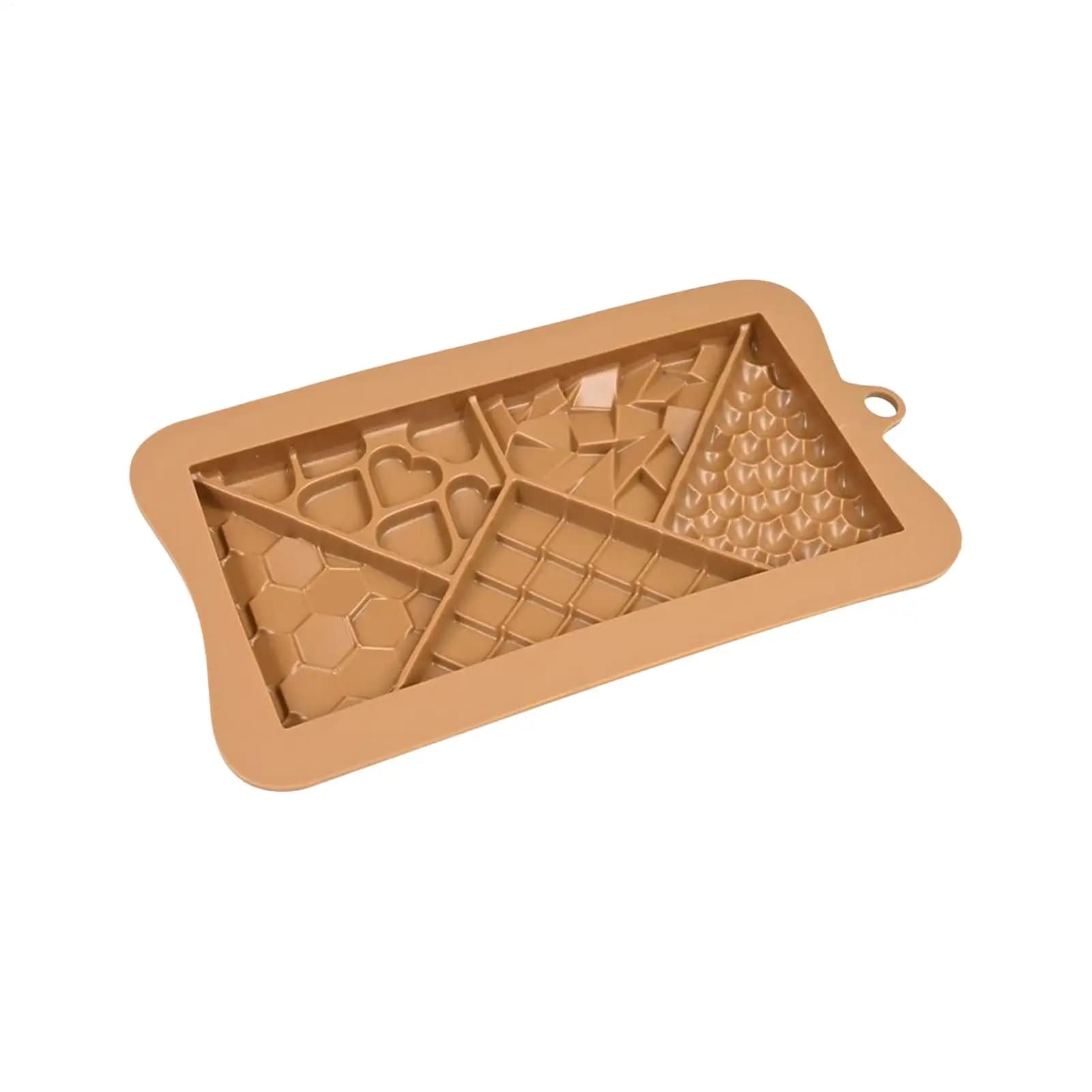 Stampo per barrette di cioccolato in silicone alimentare flessibile, facile da sformare, per snack, dessert, proteine, energetici, fai da te
