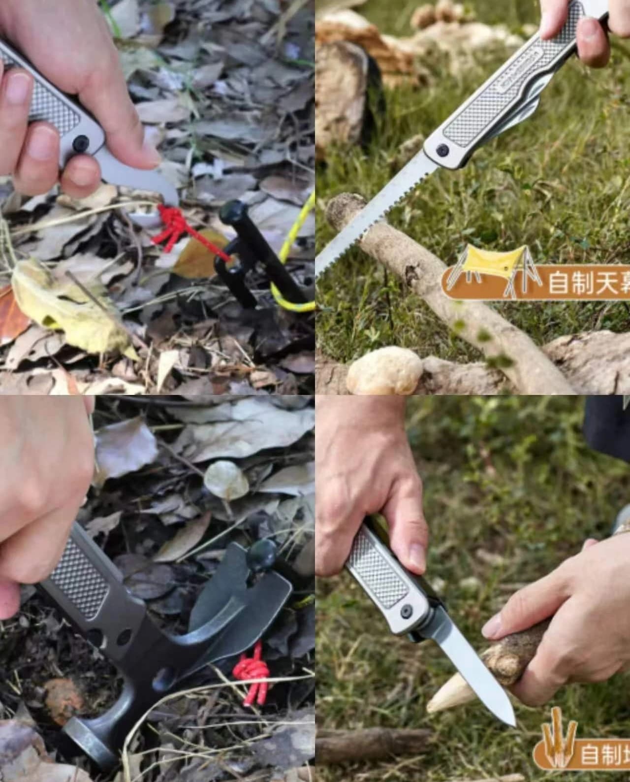 2026 NEW Multi-functional Tactical Hammer Tent Nail Camping Tools Outdoor Hiking Survival EDC Equipment