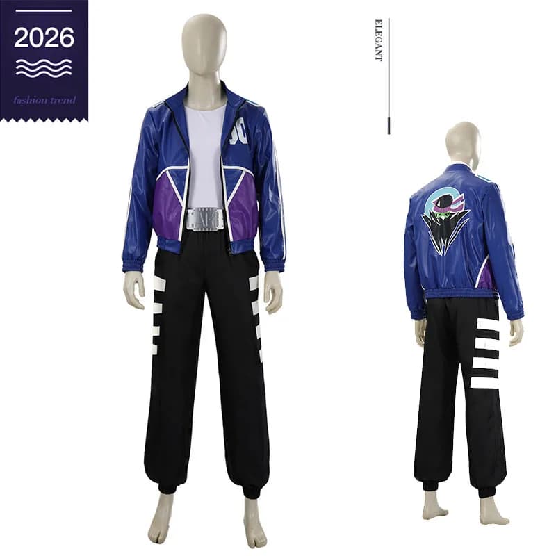 Costume da Cosplay di Johnny Cage di Mortal Kombat, Set Giacca, Outfit da Uomo per Film e Videogiochi, Abbigliamento per Feste di Halloween e Giochi di Ruolo