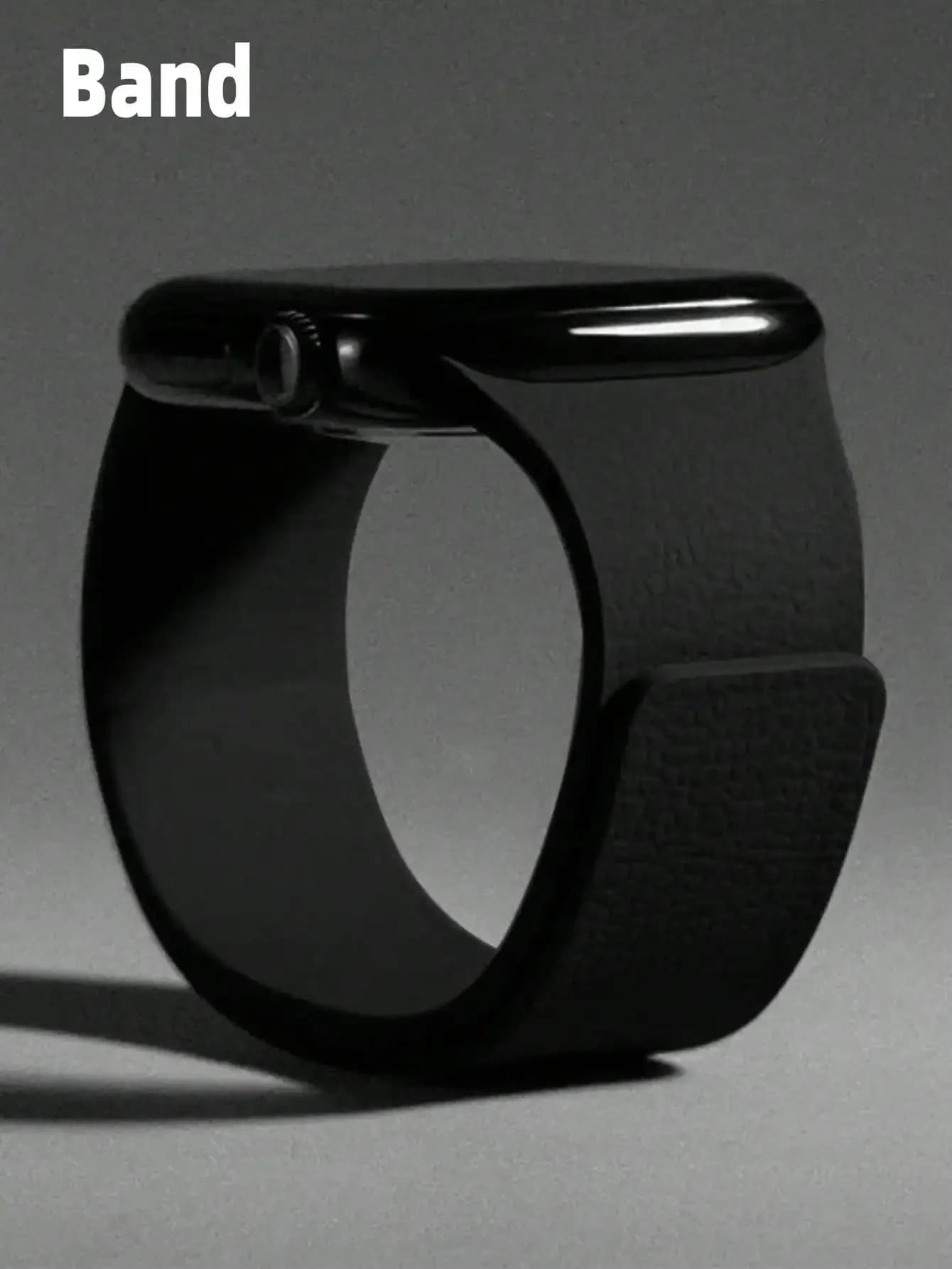 1pc Compatible With Apple Watch Bands, Unisex Leather Grain Silicone Magnetic Strap, Suitable For Apple Watch 42mm, 38mm, 40mm, 41mm, 44mm, 45mm, 46mm, 49mm, Fashionable Smart Watch Replacement Band