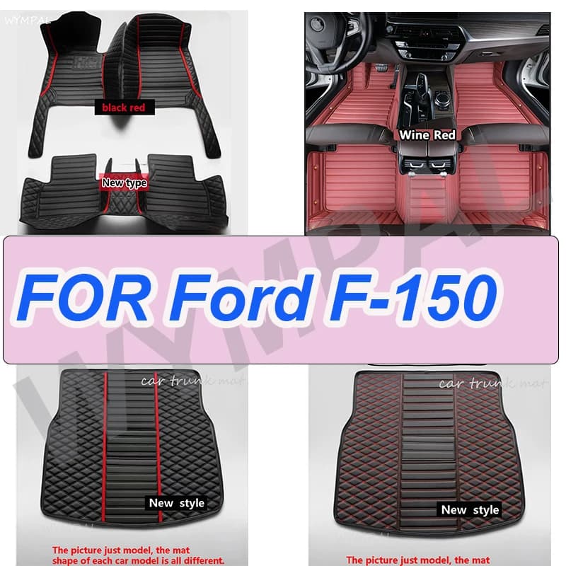 LUSSO Per Ford F-150 F150 F 150 4 Porte 2021 2020 2019 2018 2017 2016 2015 Auto Tappetini Accessori Interni Tappeti