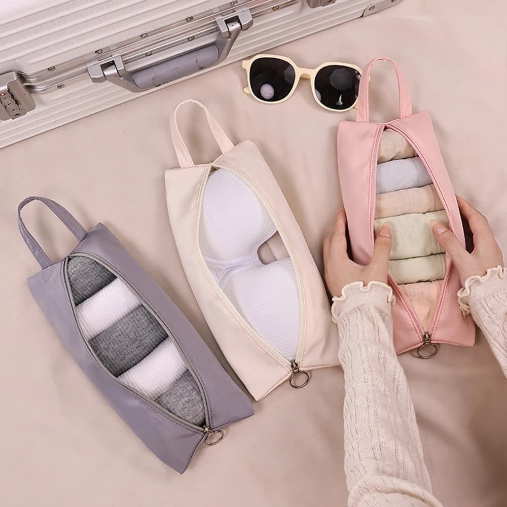 1PC Borsa portaoggetti per biancheria intima, Borsa organizer da viaggio, Borsa portaoggetti per reggiseni, biancheria intima e calzini, Borsa per cosmetici resistente all'usura