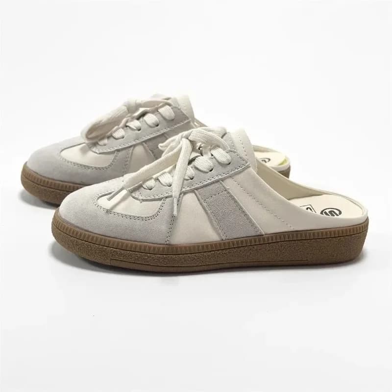 Scarpe di tela da donna Mocassini classici Pantofola da donna Comode scarpe da ginnastica da passeggio con punta tonda e slip-on Scarpe pigre da donna