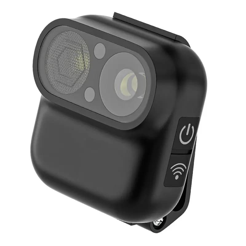 【GRANDE SCONTO】Lampada frontale, stile fotocamera, impermeabile, ricaricabile, batteria a lunga durata, luce con sensore per la pesca da esterno