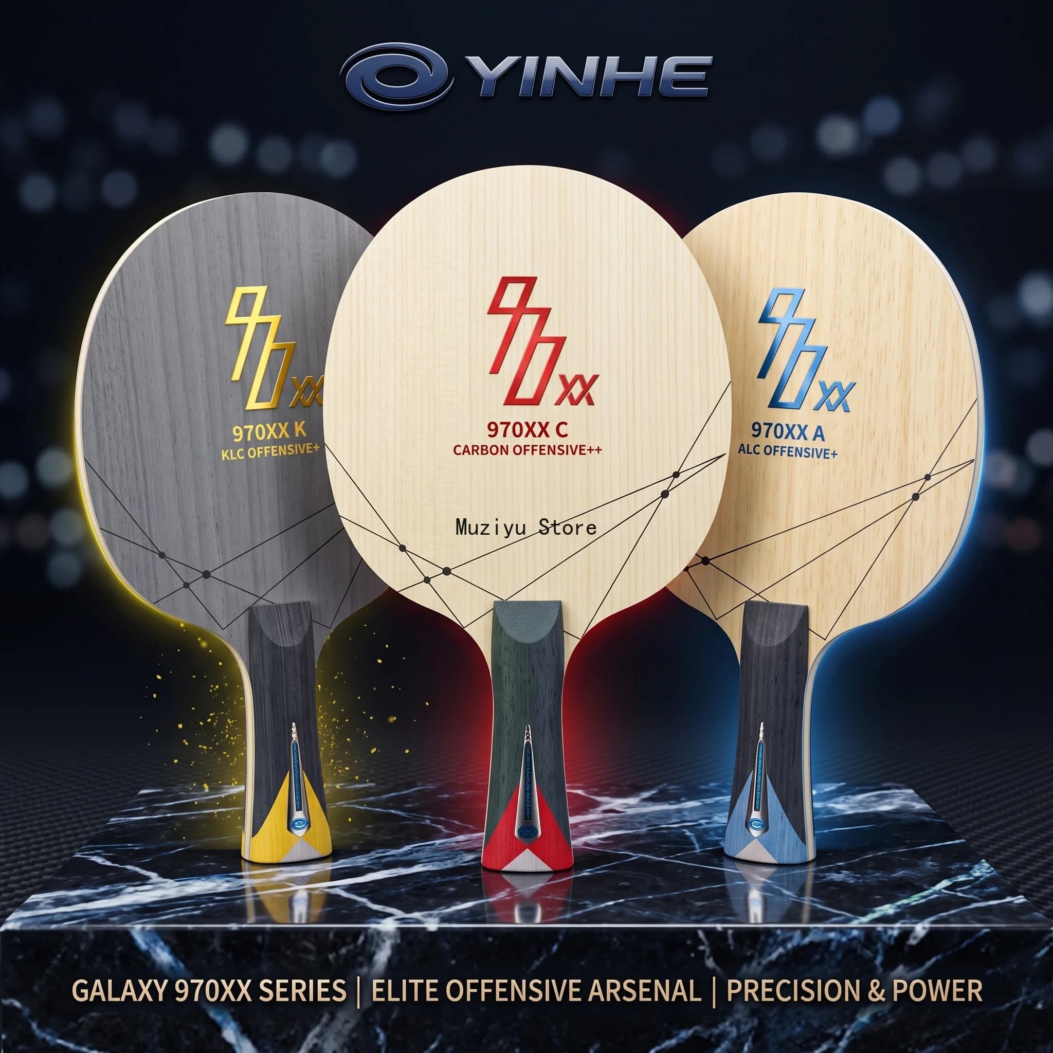 YINHE 970XX Table Tennis Blade ALC KLC Carbon Professional Ping Pong Bat Paddle for Table Tenis Rackets 970xxa 970xxc 970xxk