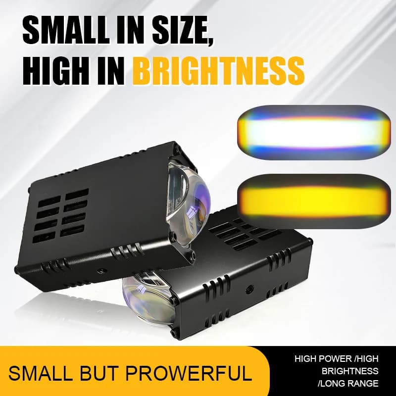 Mini faro da lavoro a LED per auto e moto, fendinebbia, proiettore per paraurti, luce ausiliaria