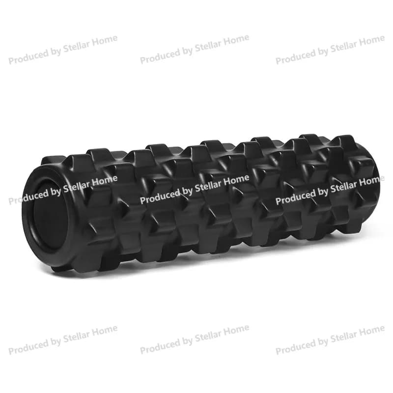 Massage Roller with Solid Yoga Column Muscle Relaxation Roller Fitness Foam Roller Yoga Column with High Hardness Wolf Tooth