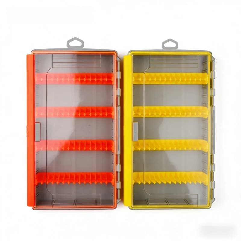 PP fishing gear box: Double-sided storage box, specialized for artificial baits, Minnow, Popper and pencil.