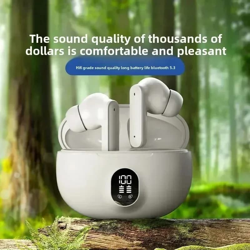 TWS Bluetooth 5.3 Wireless Headphones LED Digital Display Headset HiFi Stereo Earbuds Headphones With Microphone For Phones