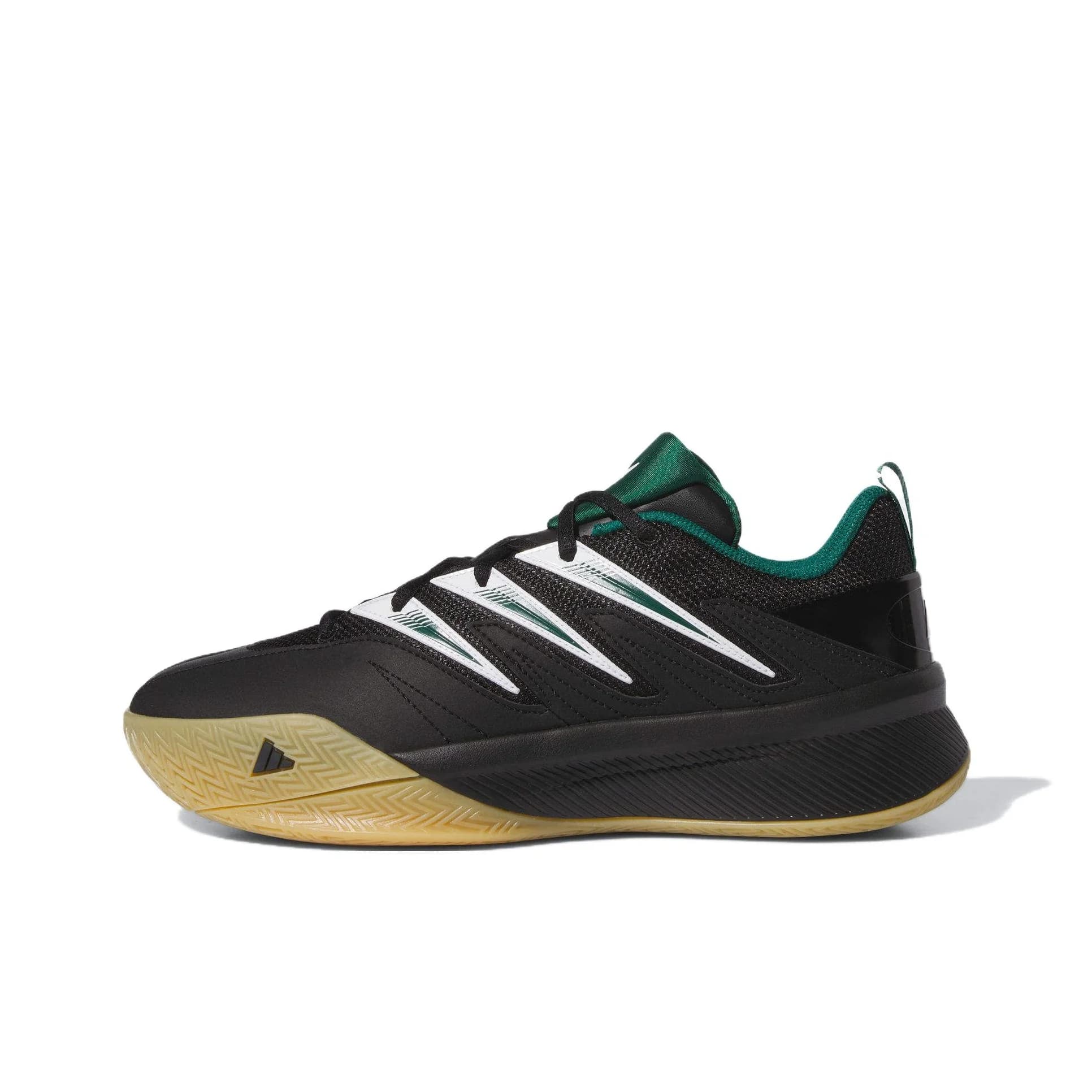 Adidas Dame Certified 3 Basketball Shoes Unisex Low Top Black Green JI1428