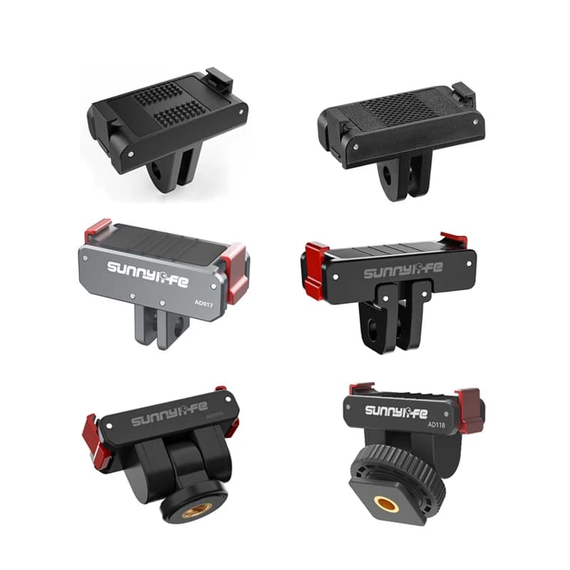 Adattatore Magnetico per DJI Action 5 Pro/Action 4 3 2, Base di Montaggio a Sgancio Rapido per Fotocamera DJI Osmo 360, Adattatore per Treppiede e Selfie