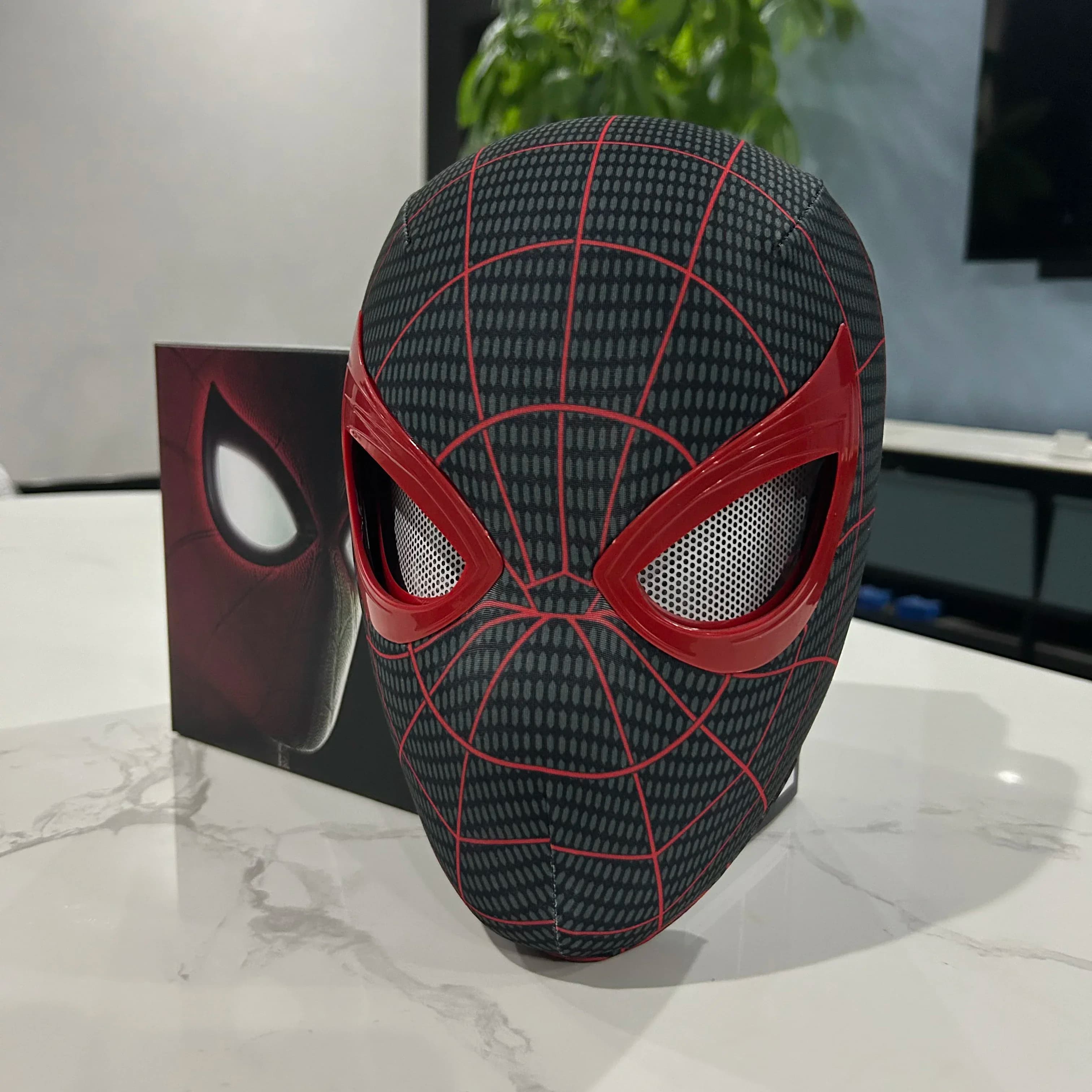 Mascara Spiderman headdress Cosplay mask mobile eyes mask Spider Man 1:1 adult elastic toys gift for kids