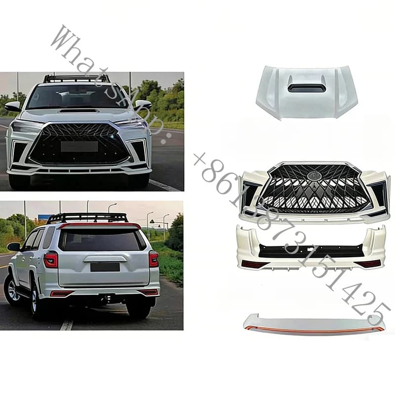 Suitable Body Kit 4Runner 2014-2022 Upgrade to Style Complete Set with Front Bumper Grille LED Headlight Tail Light