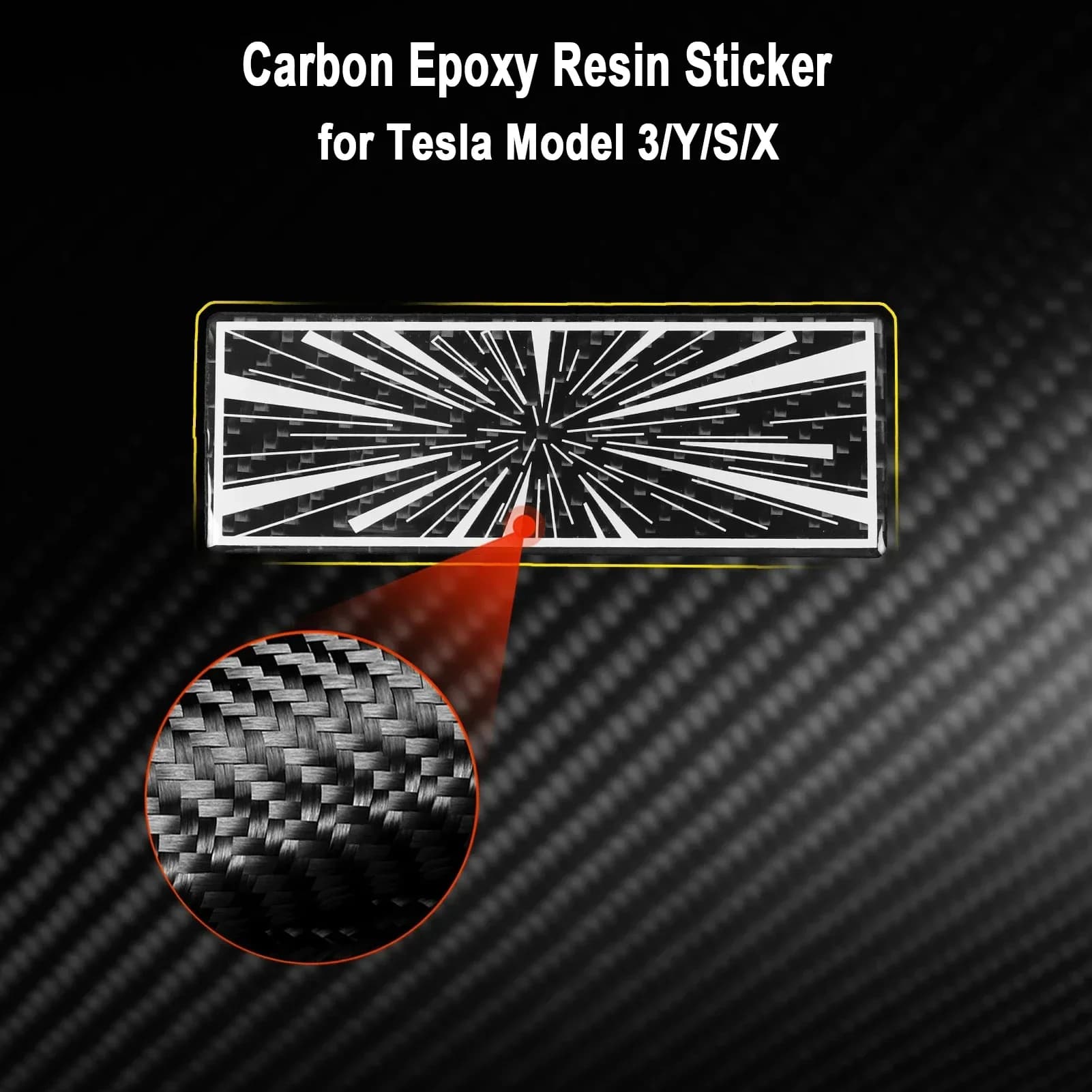 Stile auto per Tesla Modello 3/Y/S/X Juniper Tail Mark Etichetta per veicolo ad alte prestazioni Distintivo Adesivo creativo in vera resina di carbonio