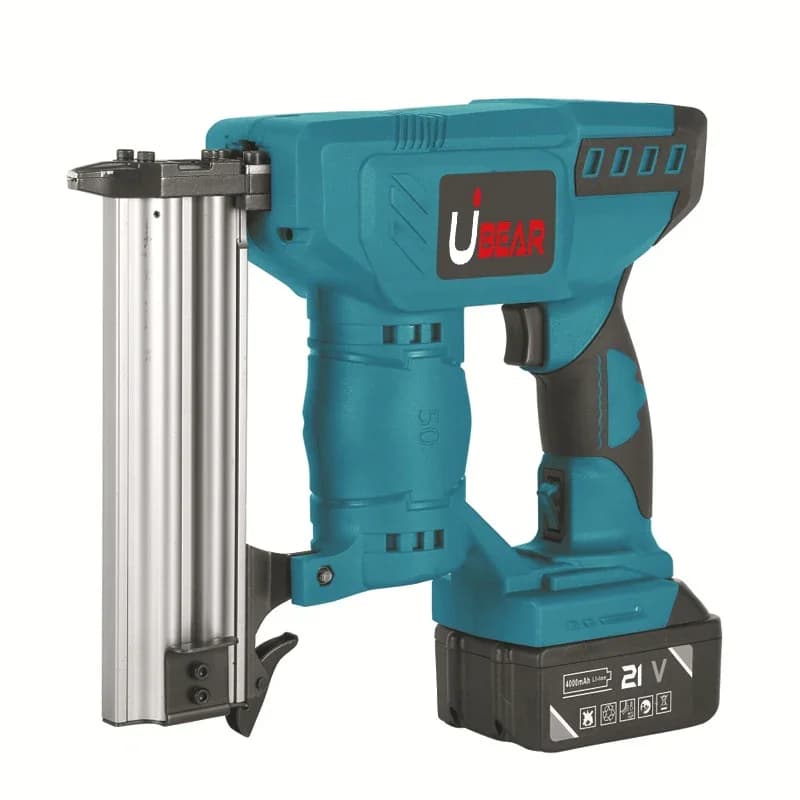 per nuove pistole per unghie di design Cucitrice per chiodatrice da 2 pollici senza fili agli ioni di litio da 18 V con illuminazione a LED durante il lavoro