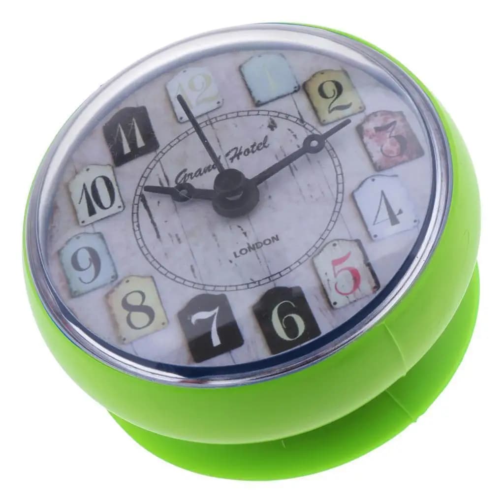 Mini shower watch, bath clock, kitchen clock with suction cup, wall clock