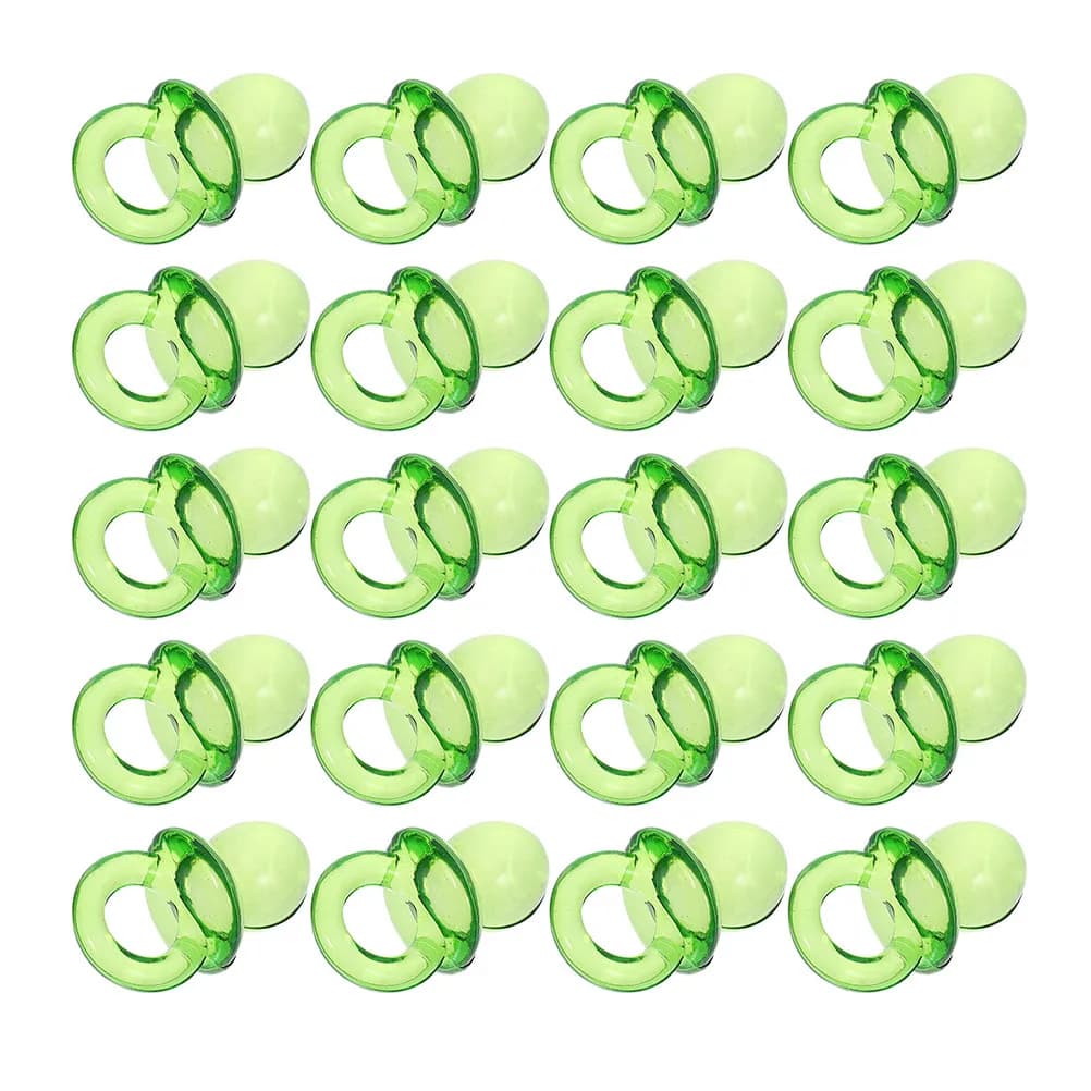Decorazioni per Baby Shower, 50 Pezzi Mini Giocattoli Trasparenti, Decorazioni in Bulk per Sacchetti Regalo Fai-da-Te per Bambine, Verde