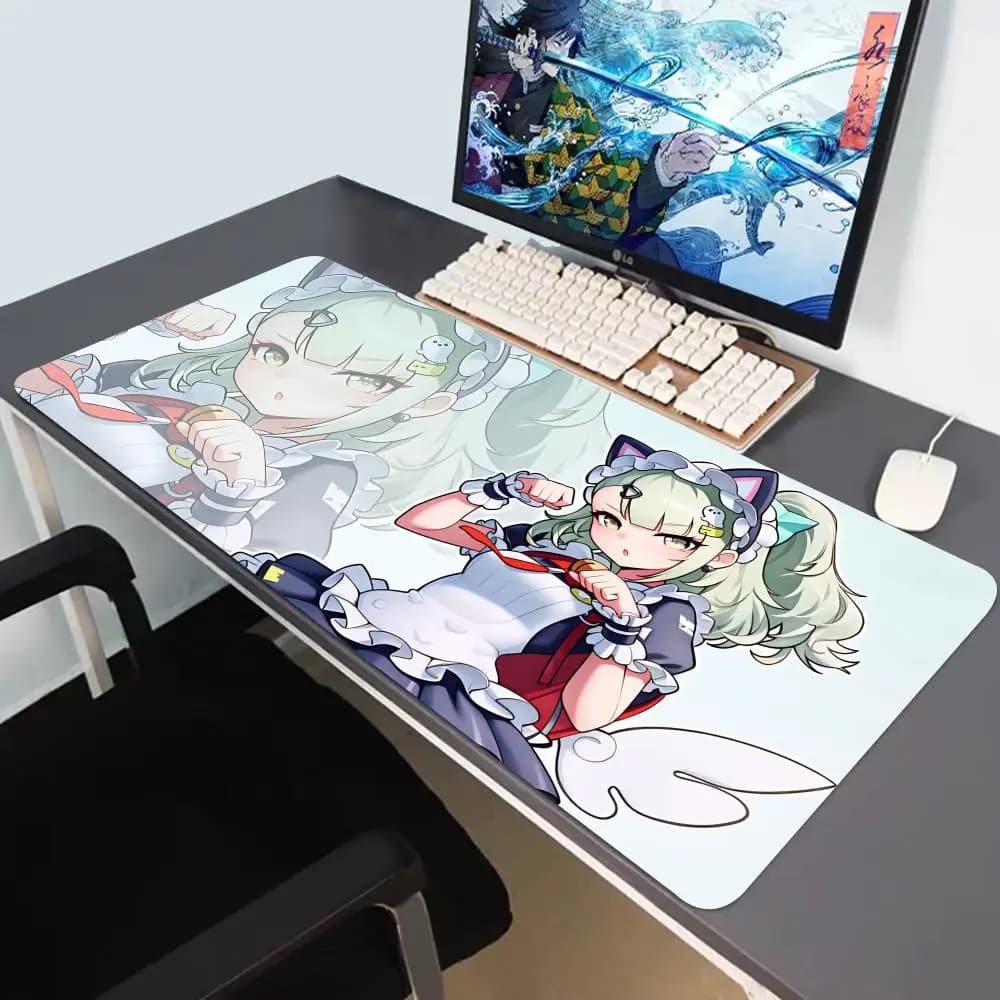 HYBXAXC Mouse Pad Game Kawaii Anime Girl Sunna Mousepad Gaming Keyboard Overlock HD Printing Zenless Zone Zero DeskMat