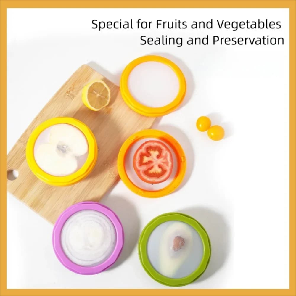 Nuova scatola di immagazzinaggio di frutta in silicone Mini pellicola sigillata per verdure fresche Mantieni una comoda scatola di conservazione fresca per il frigorifero