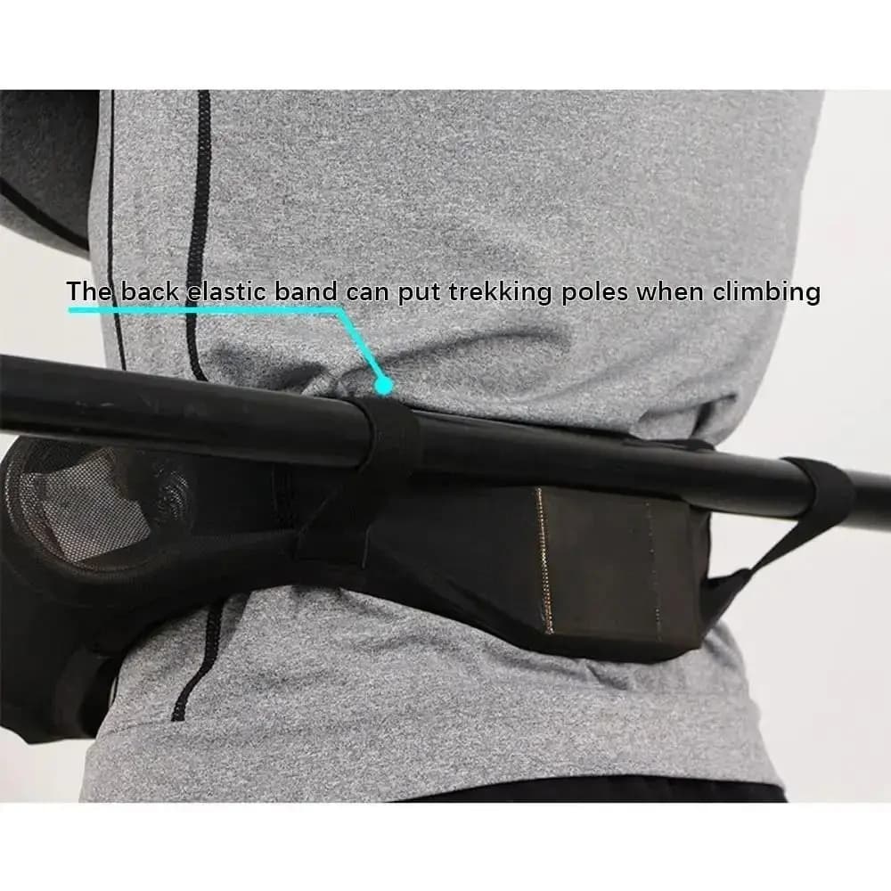 Marsupio da corsa in rete Marsupio sportivo professionale elastico Marsupio multifunzionale multitasche Borse sportive da esterno Palestra