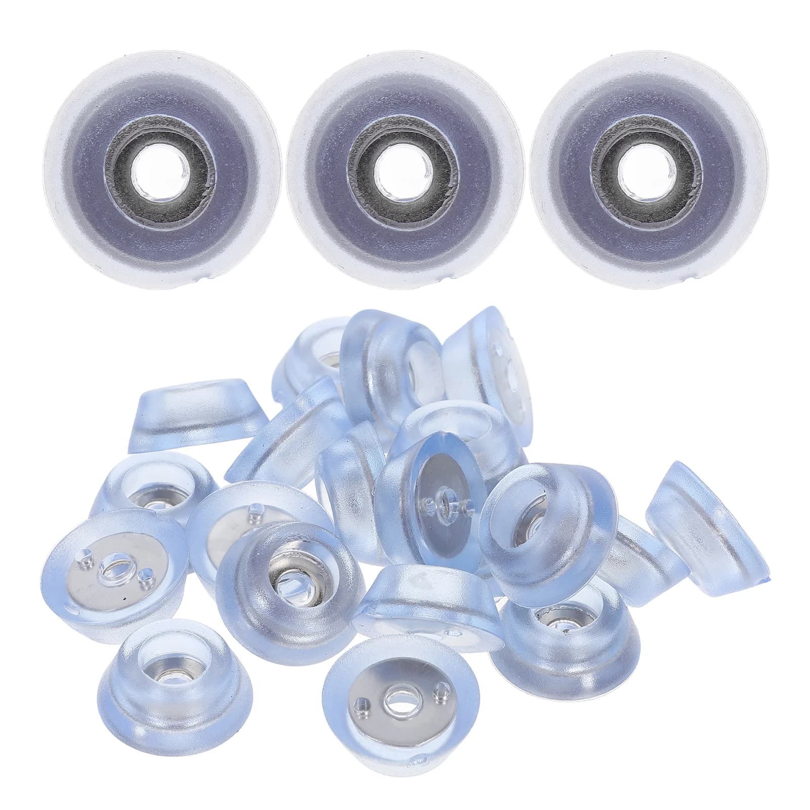 20 pieces silicone rubber feet soft non-slip cutter transparent non-slip cushion for furniture floor protection