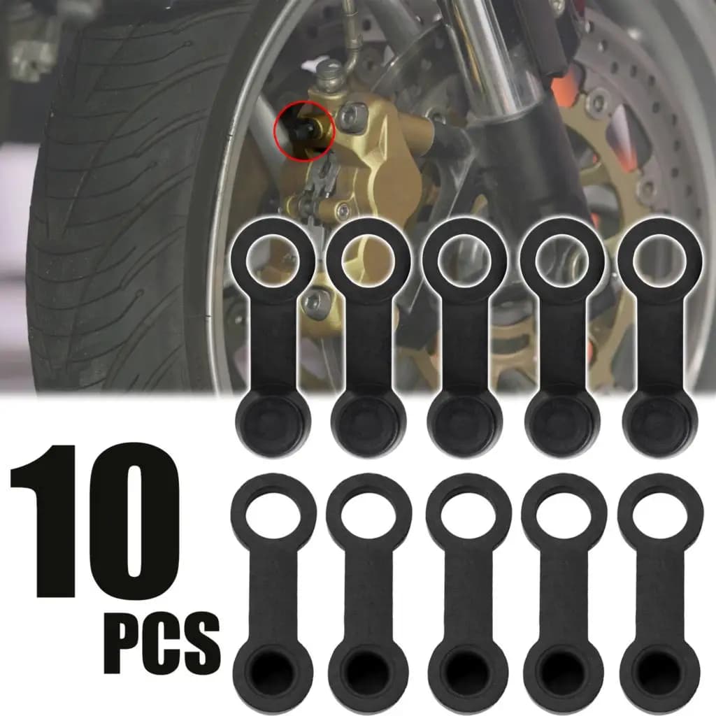 10 pezzi pinza freno universale tappo antipolvere spurgo capezzolo vite pompa viti spurgo moto bici auto Arubber 8mm per Honda Suzuki