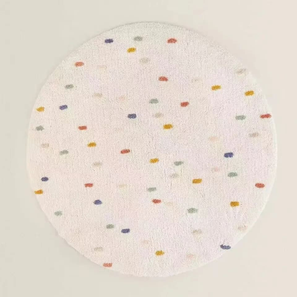 VIKAMA Round carpet for living room, children's bedroom mat, bedside table, swivel chair cushion for sofa, home decoration