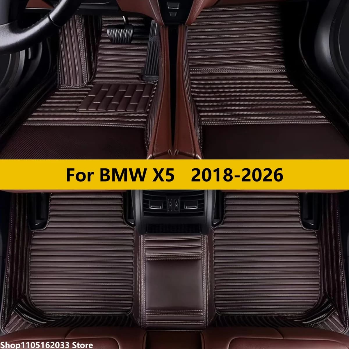 Custom Car floor Mat Fit For BMW X5 2018 2019 2020 2021 2022 2023 2024 2025 2026Auto full set carpet pads leather foot mat rugs