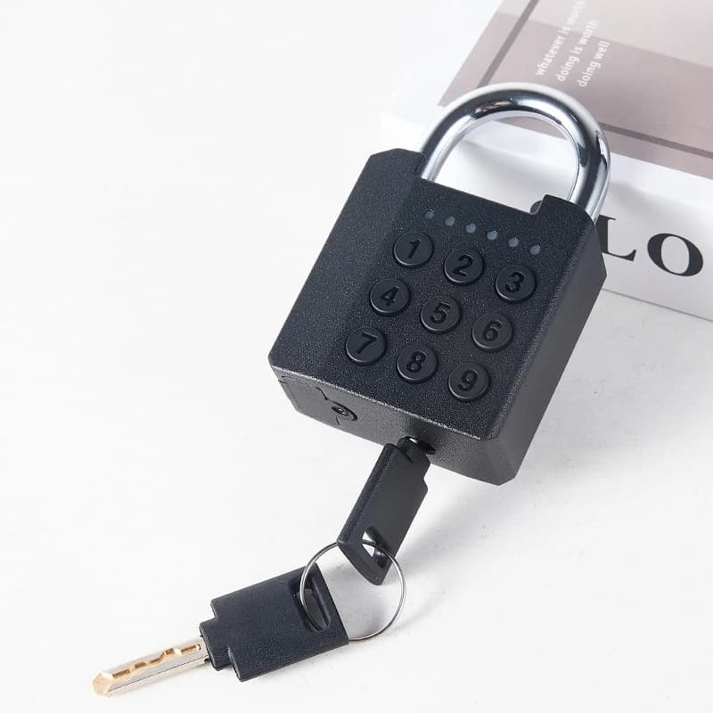 Electronic Smart Padlock Household Anti-theft Lock Courtyard Door Dormitory Cabinet Dustproof and Waterproof