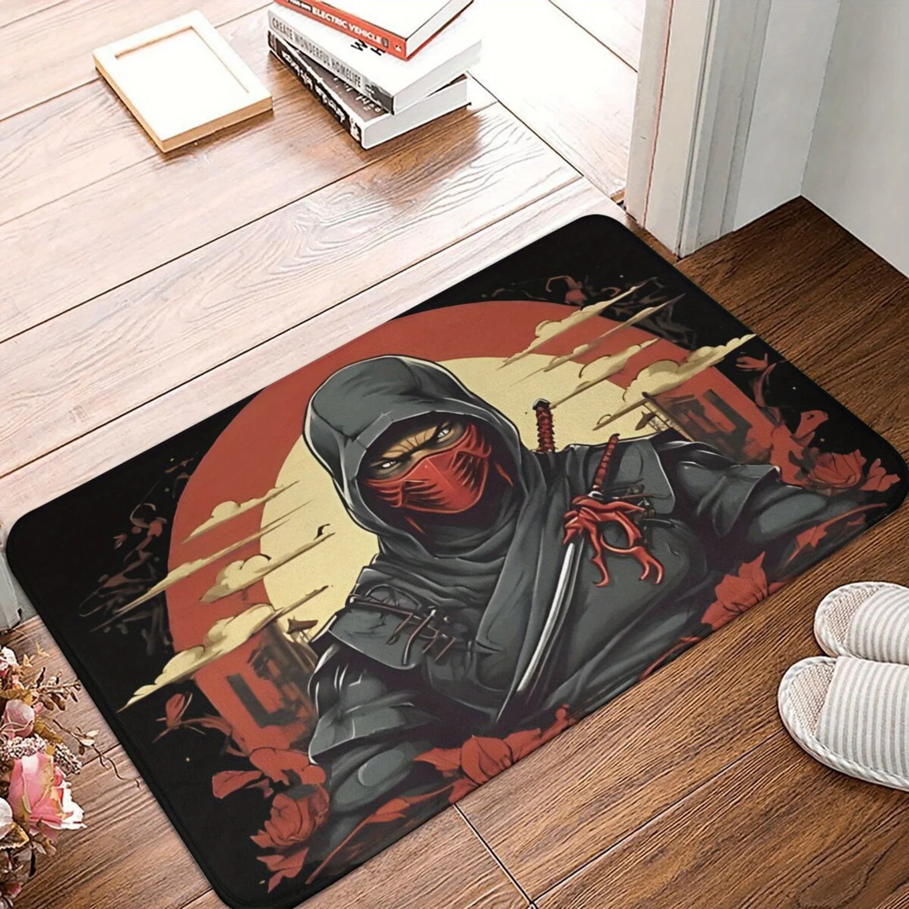 Anime Ninja Graphic Design Door Mat Floor Rug Entrance Decor Pop Culture Style Mat for Home Decoration 40x60cm