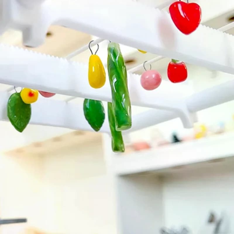50/100Pcs Pottery Hanging Burning Needle Ring High Temperature Resistant Material DIY Ceramic Jewelry Hanging Ring Pottery Tools