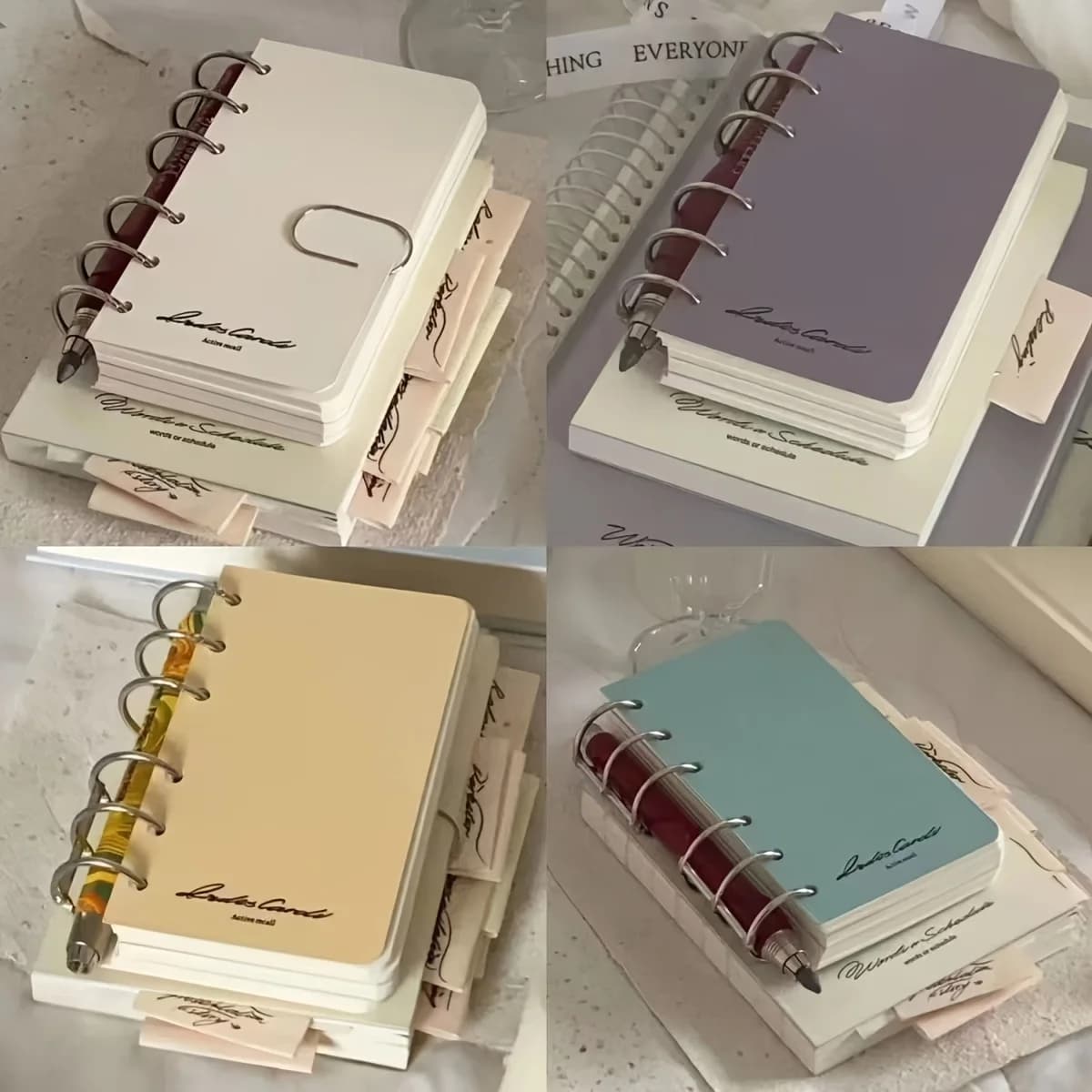 The Same Solid Color Simple Notebook Niche Ins High-value Student Blank Loose-leaf Hand Account Notepad