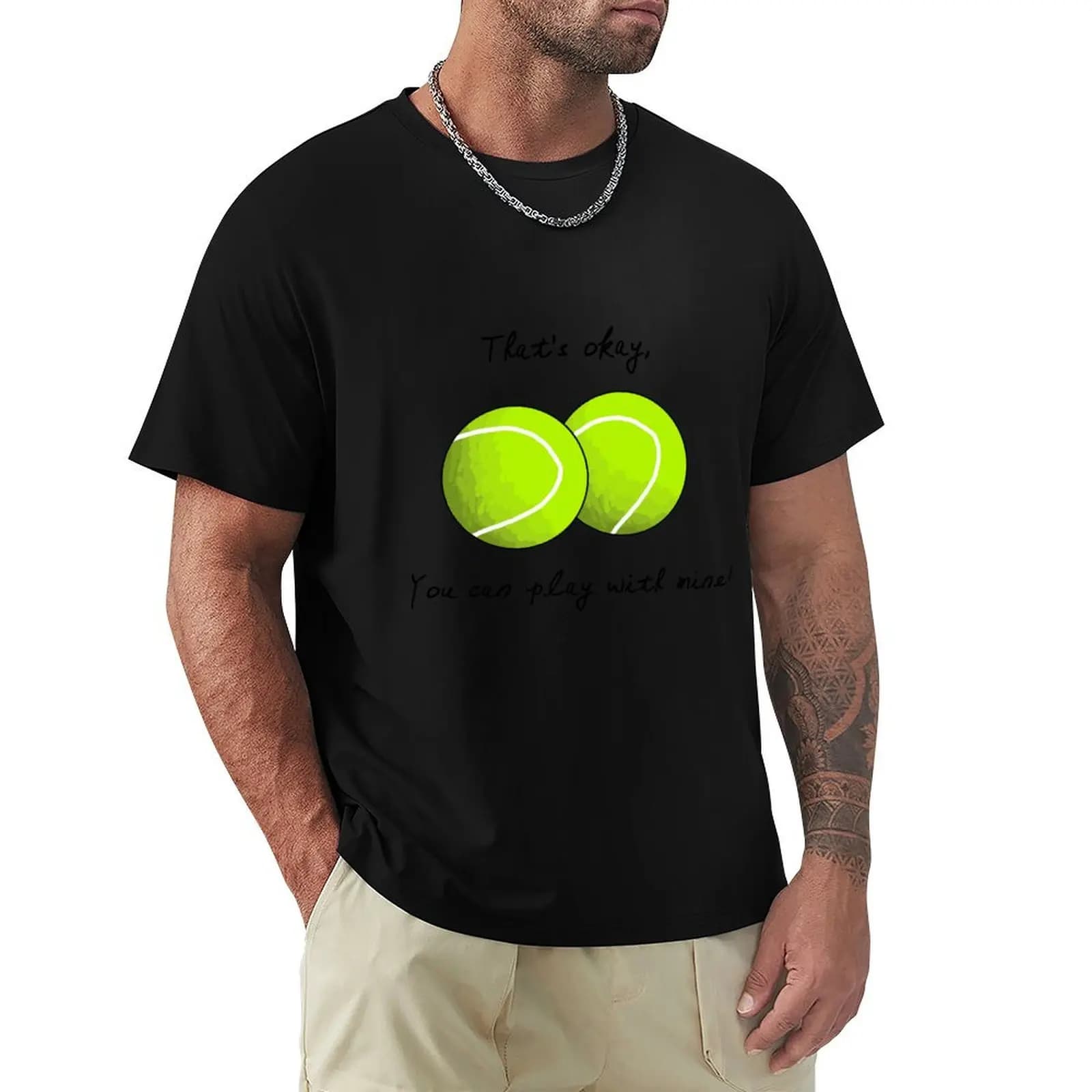 Tennis Balls Max And Paddy T-Shirt Work Utility Short Sleeve Shirt