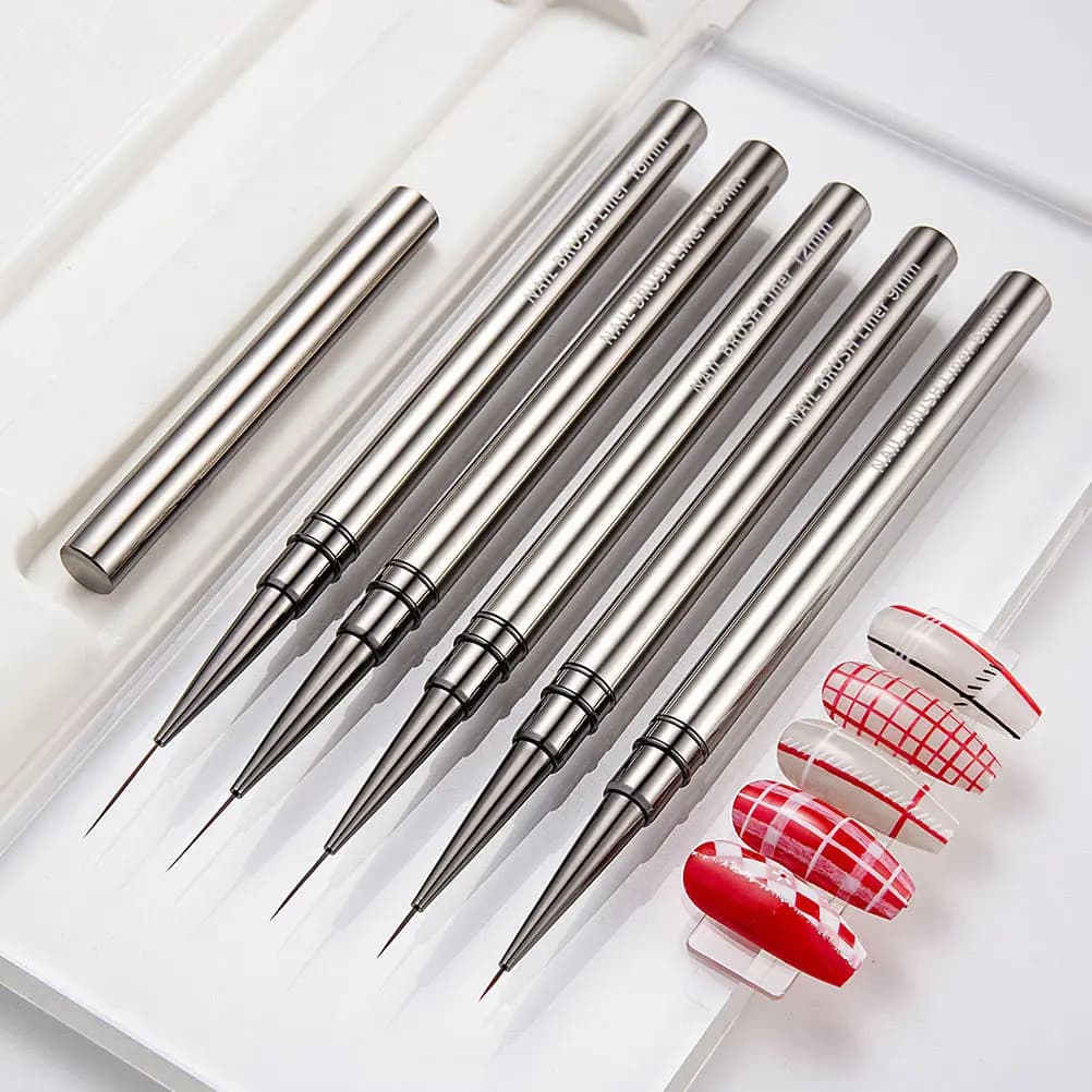 Professional Nail Art Brush, Fine Nail Design Pen, Lightweight, for Manicure and Supplies