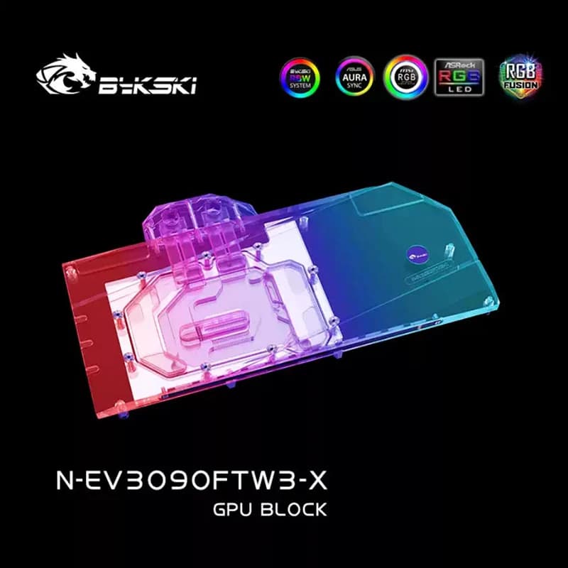 Dissipatore a Liquido Bykski per Schede Grafiche EVGA RTX3080 / RTX 3090 FTW3 ULTRA GAMING / Design a Tre Strati N-EV3090FTW3-X