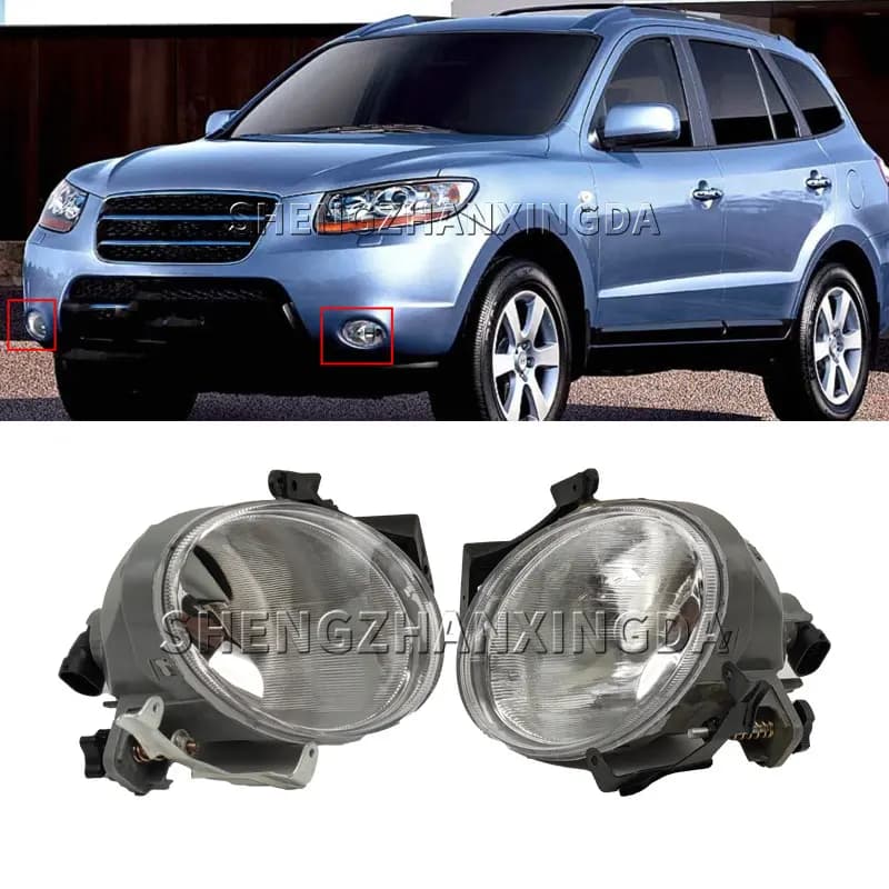 Car Accessories Front Bumper Fog Light for Hyundai Santa Fe 2007 2008 2009 Pre-Facelift Car Halogen Fog Lamp