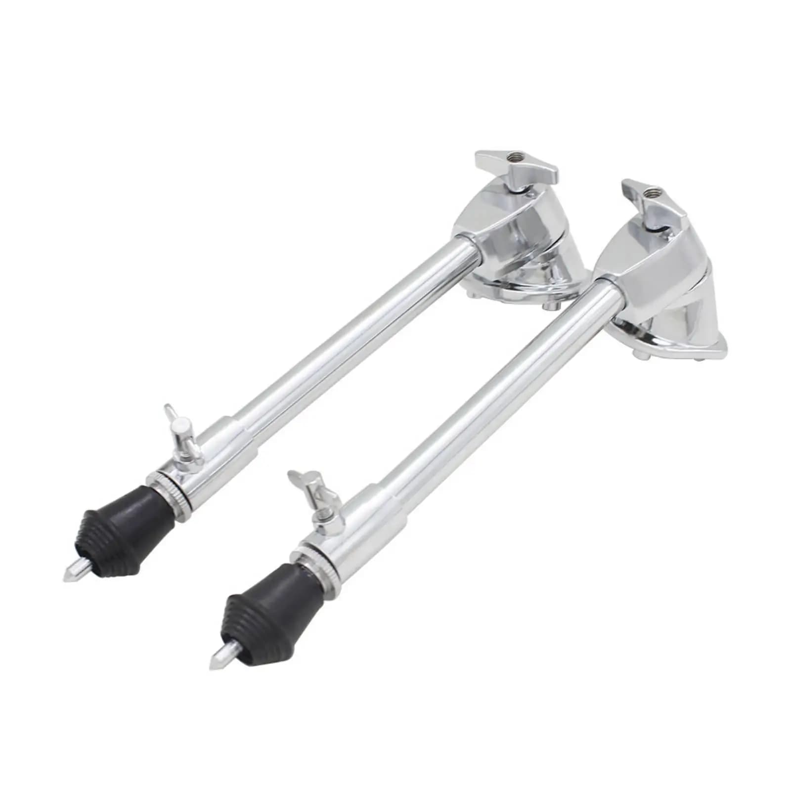 Bass Drum Legs Pair Adjustable Drum Support Kick Drum Feet Universal Hardware for Drum Practice Pad Set